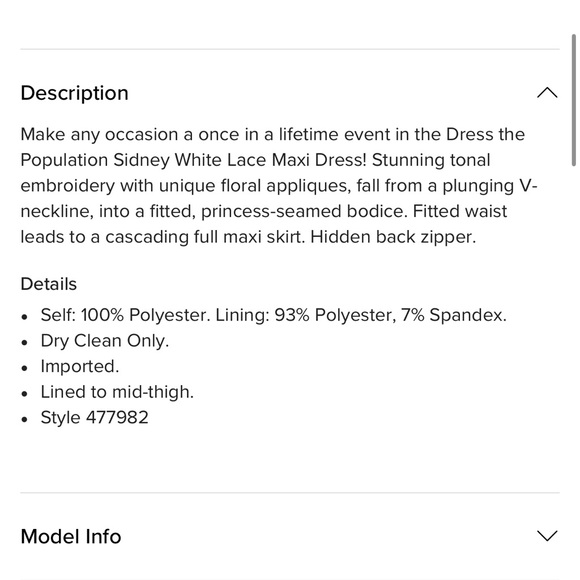 Dress the Population Sidney floral lace gown - Picture 14 of 15